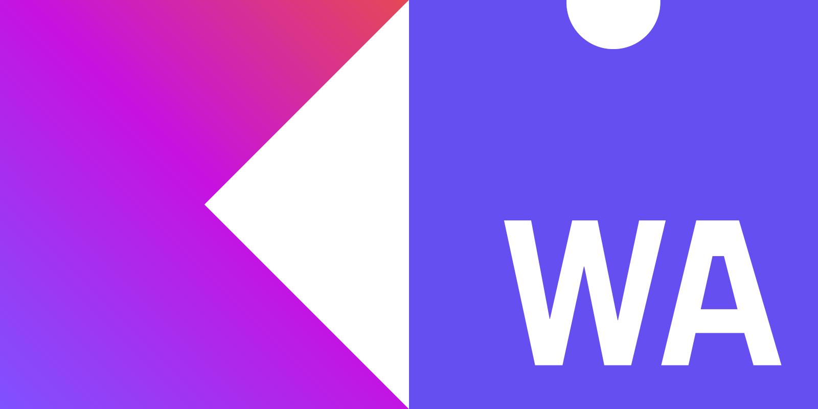 Kotlin and WebAssembly logos